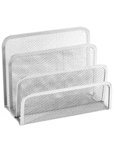 Fémhálós levéltartó 3 rekeszes Fornax, ezüst
