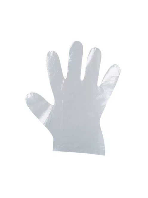 Fólia kesztyű egyszer használatos 100 db/csomag