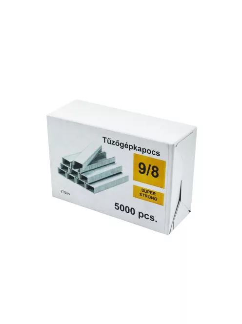 Tűzőkapocs 9/8 horganyzott SuperStrong 5000 kapocs