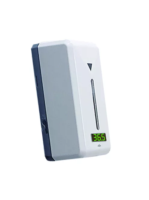 Adagoló állomás kézfertőtlenítőhöz, szenzoros, testhőmérséklet mérővel