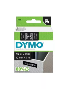   Feliratozógép szalag Dymo D1 S0720610/45021 12mmx7m ORIGINAL fehér/fekete