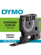 Feliratozógép szalag Dymo D1 S0720610/45021 12mmx7m ORIGINAL fehér/fekete