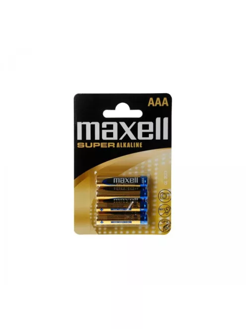 Elem AAA mikro LR03 1,5V Super tartós alkaline 4 db/csomag, Maxell