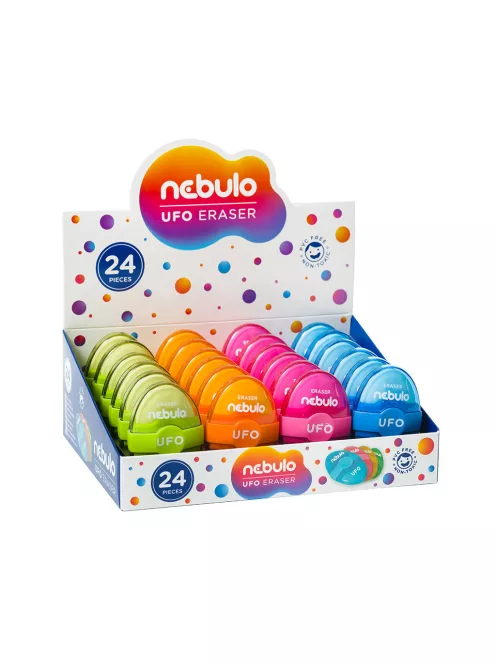 Radír, Ufo 4 színben, Nebulo