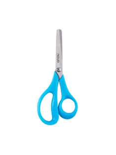   Olló 14cm, kerekített heggyel, ergonomikus, iskolai, Nebulo