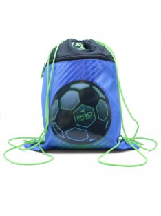 Tornazsák CONNECT 2021 FOOTBALL  kék zöld  29x39x2cm