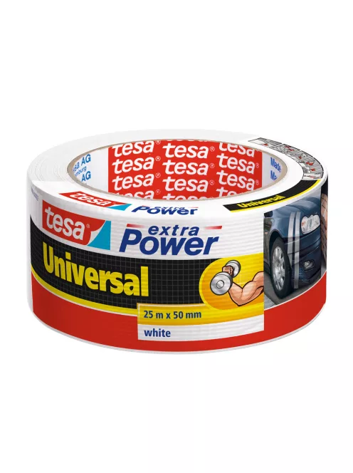 Ragasztószalag 50mmx25m Extra Power szövetszalag Tesa fehér