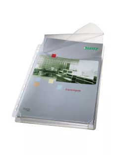   Genotherm lefűzhető, A4, 170 micron jumbo narancsos felül behajtható fülel Leitz 5 db/csom