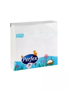 Szalvéta 1 rétegű 33 x 33 cm 100 lap/csomag Perfex fehér