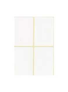 Etikett címke, 38x58mm, 15 lap, 4 címke/lap