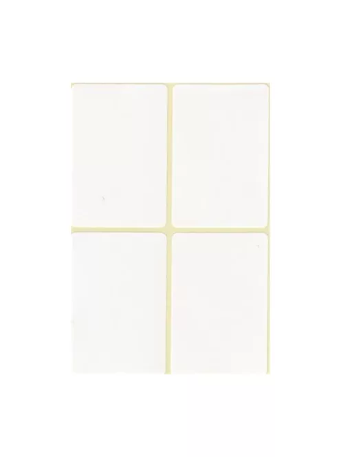 Etikett címke, 38x58mm, 15 lap, 4 címke/lap