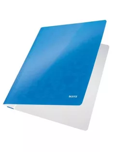 Gyorsfűző A4, laminált karton Leitz Wow, kék