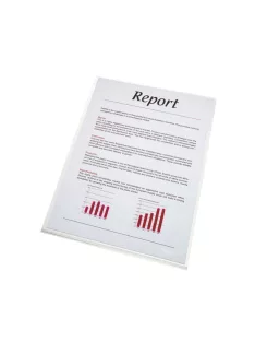   Genotherm 'L' A4, 150 micron víztiszta felület Esselte Luxus