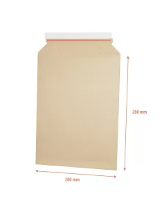  Csomagküldő webshop hullámkarton tasak A5+ 190x272mm/200x280mm E-Flute