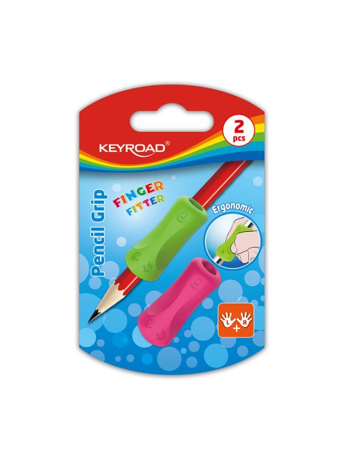 Ceruzafogó 2 db/bliszter Keyroad Finger Fitter vegyes színek