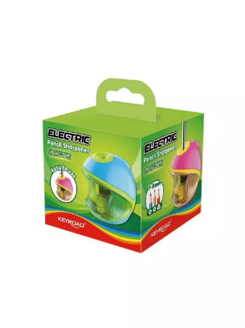 Hegyező asztali elektromos 1 lyukú tartályos, Keyroad Racer vegyes színek