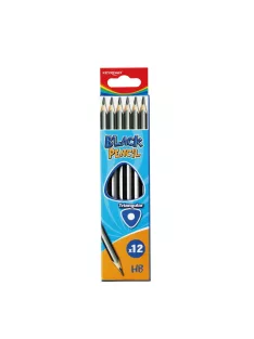   Grafitceruza HB, háromszögletű 12 db/bliszter Keyroad Black