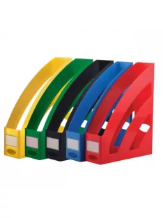 Iratpapucs 8cm, műanyag, 80x327x253mm, Bluering®, piros