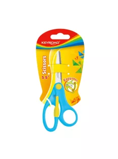 Olló 13 cm tompa fejű Keyroad For Kids vegyes színek