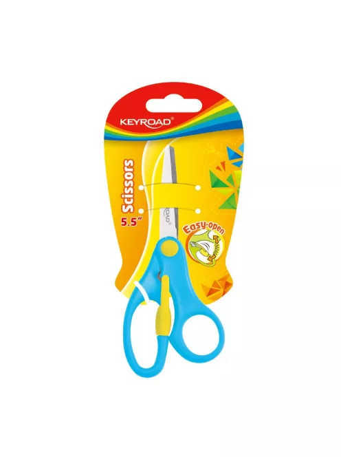 Olló 13 cm tompa fejű Keyroad For Kids vegyes színek