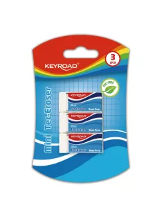 Radír, PVC mentes 3 db/bliszter Keyroad Tec Eraser