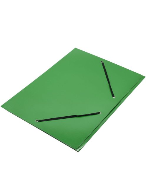 Gumis mappa FORNAX Glossy karton A/4 400 gr,zöld