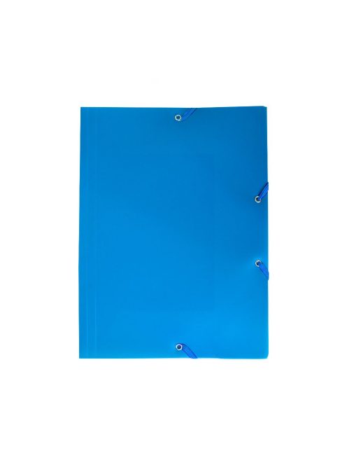 Gumis mappa műanyag kék darabos