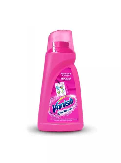 Folteltávolító folyadék színes ruhákhoz 1 liter Vanish Oxi Action pink