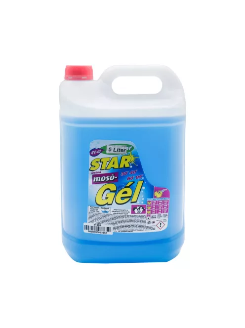 Mosógél 5 liter (100 mosás) fehér és színes ruhákhoz Dalma Star Aktív