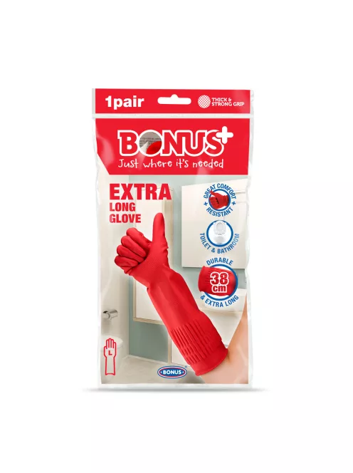 Gumikesztyű extra hosszú 38 cm-es hossz L HoReCa Bonus+ B067