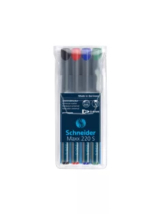   Alkoholos marker OHP 0,4mm tűhegyű Schneider Maxx 220 S 4 klf. szín