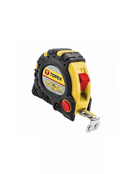 Mérőszalag 10m hosszú 32mm széles mágneses szalag Topex 27C340