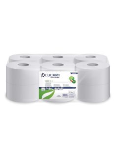  Toalettpapír 2 rétegű közületi átmérő: 19 cm 12 tekercs/karton 19 J EcoLucart_812200 fehér