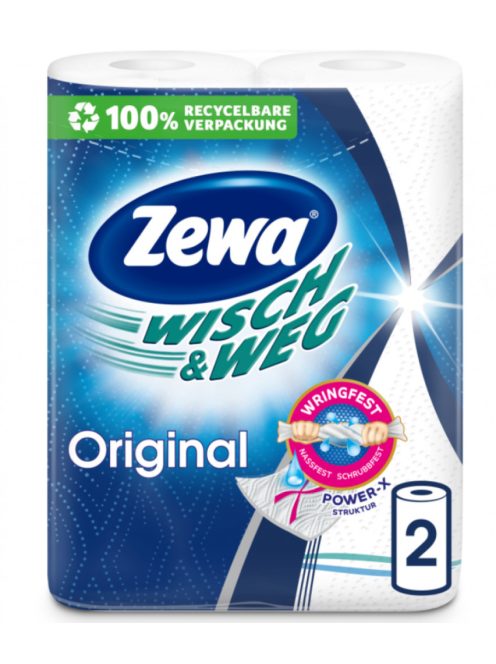 Háztartási papírtörlő 2 rétegű 4 tek/csomag Wish&Weg Original Zewa