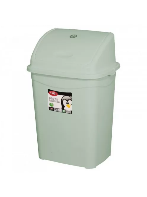 Szemeteskuka billenő fedéllel műanyag 4 literes szürke UP114-002