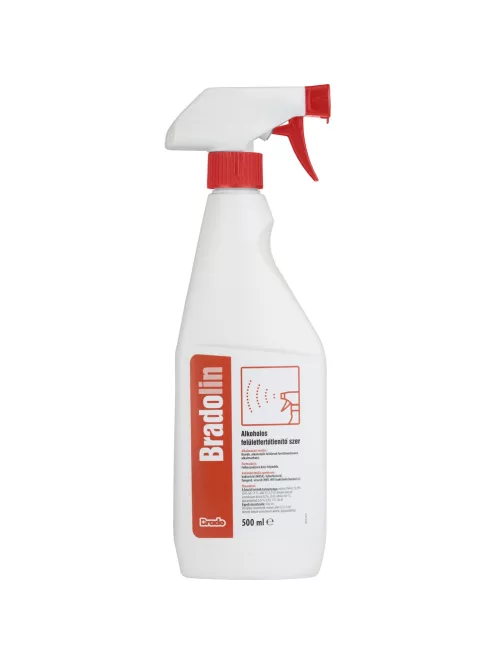Fertőtlenítő hatású tisztítószer alkoholos szórófejes 500 ml Bradolin