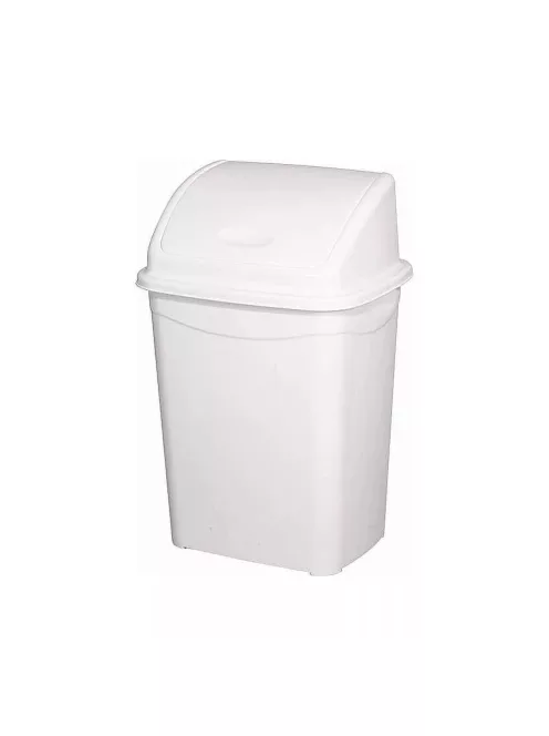 Szemeteskuka billenő fedéllel műanyag 26 literes fehér UP120-001