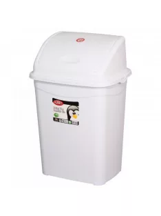  Szemeteskuka billenő fedéllel műanyag 50 literes fehér UP122-001