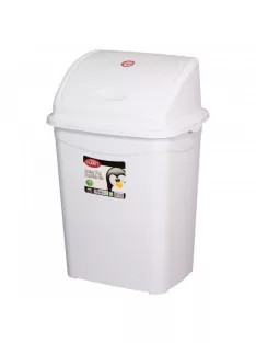   Szemeteskuka billenő fedéllel műanyag 16 literes fehér UP117