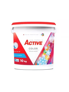   Mosópor 10 kg (130 mosás) vödrös színes ruhákhoz Active Color