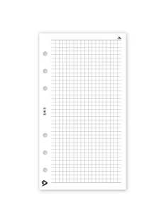   Gyűrűs kalendárium utántöltő csomag  2/413 fehér papíros négyzethálós jegyzet M mérethez Realsystem