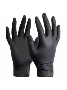   Gumikesztyű nitril púdermentes S 100 db/doboz Guarder®_fekete