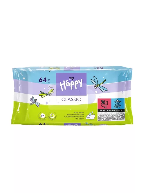 Nedves törlőkendő E-vitaminnal 64 lap/csomag Bella Happy Classic