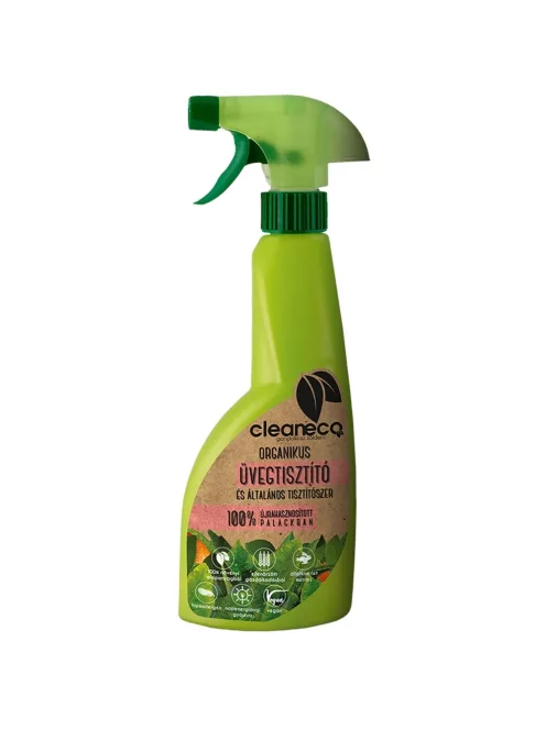 Üvegtisztító és általános tisztítószer 500 ml szórófejes organikus Cleaneco