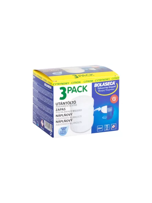 Páramentesítő utántöltő tabletta 3 x 450 g Bolaseca citrom