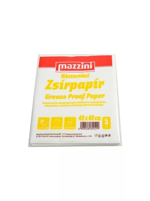 Zsírpapír íves 40 x 60 cm 5 ív/csomag Mazzini