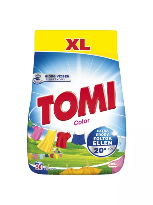 Mosópor 2,75 kg (50 mosás) színes ruhákhoz Tomi Color