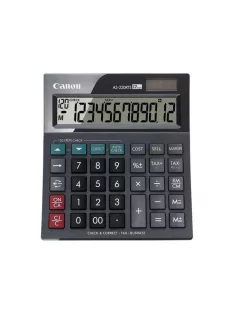   Számológép asztali 12 számjegy, döntött kijelző, Canon, AS-220RTS