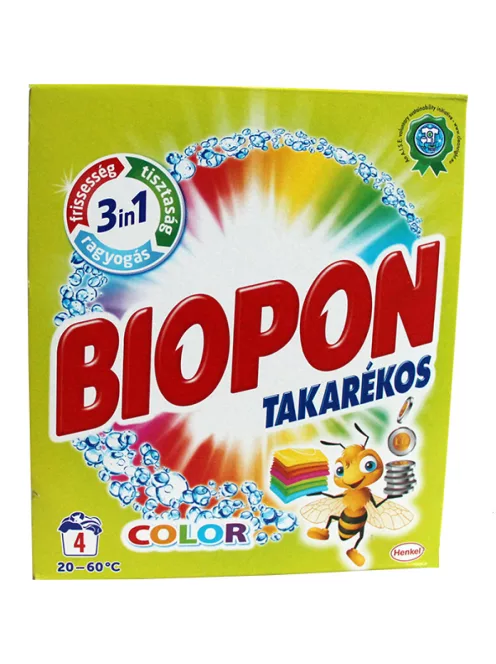 Mosópor 240 g (4 mosás) színes ruhákhoz Biopon Takarékos Color