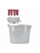 Felmosó vödör 13 literes ovális csavaró kosárral és bevezetővel Multi MOP